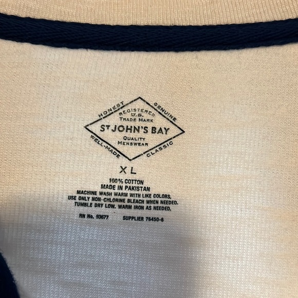 St John’s Bay 1/4 Zip Collar Polo, Sweater - Picture 4 of 8